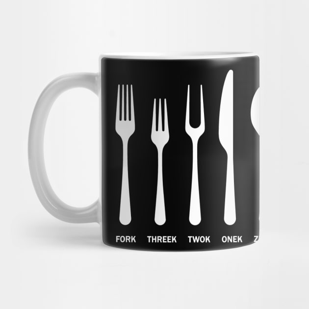 Fork Threek Twok Onek Zerok by LanfaTees